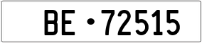 Trailer License Plate